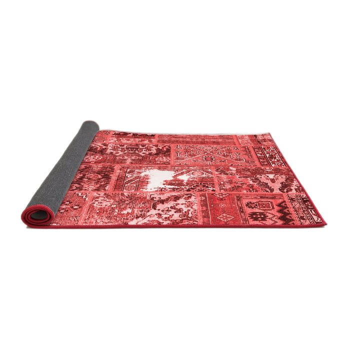 Patchwork Red Transitional Area Rugs