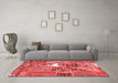 Transitional Red Washable Rugs