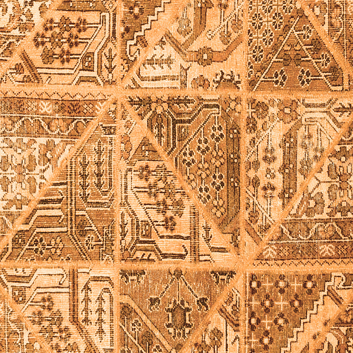Patchwork Orange Transitional Rug, con2974org