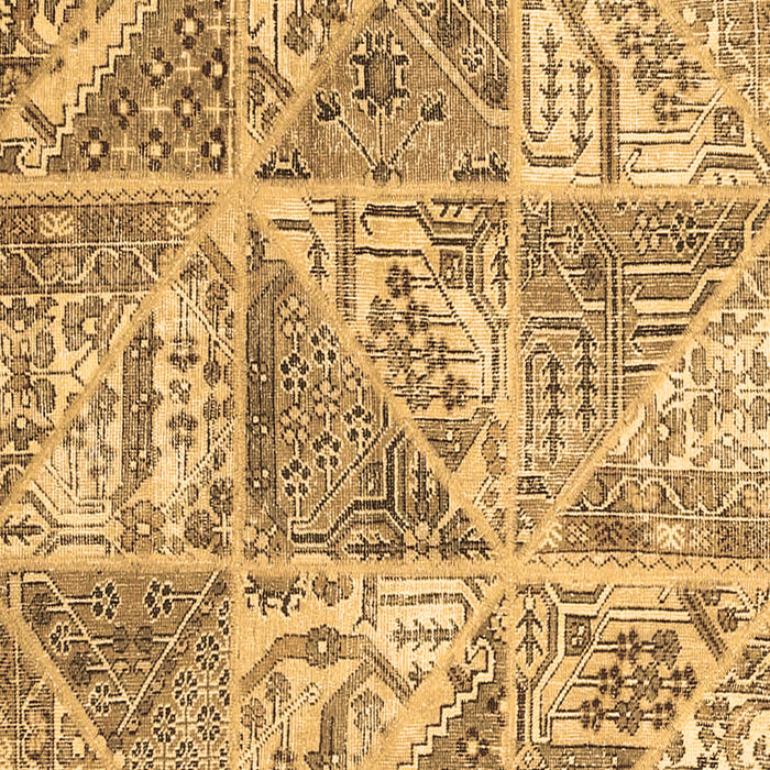 Patchwork Brown Transitional Rug, con2974brn