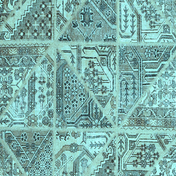 Patchwork Light Blue Transitional Rug, con2974lblu