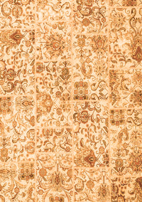 Patchwork Orange Transitional Rug, con2975org