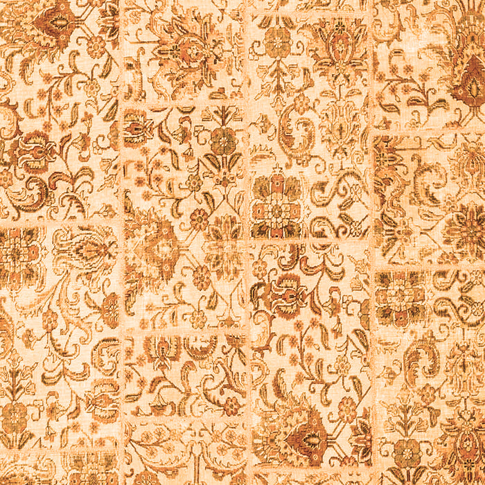 Patchwork Orange Transitional Rug, con2975org