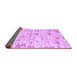 Sideview of Patchwork Purple Transitional Rug, con2975pur