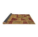 Sideview of Patchwork Brown Transitional Rug, con2976brn