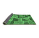 Sideview of Patchwork Emerald Green Transitional Rug, con2976emgrn