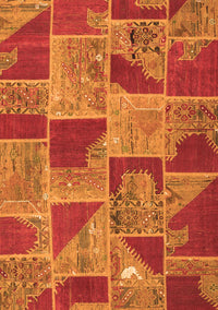 Patchwork Orange Transitional Rug, con2976org