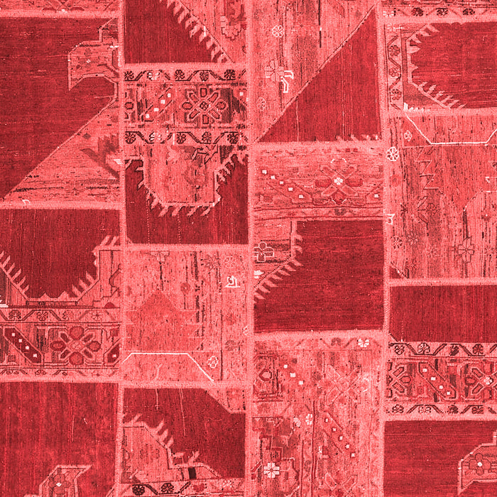 Patchwork Red Transitional Area Rugs