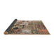 Thickness of Contemporary Chestnut Brown Patchwork Rug, con2977