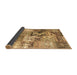 Sideview of Patchwork Brown Transitional Rug, con2977brn