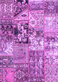 Patchwork Purple Transitional Rug, con2977pur