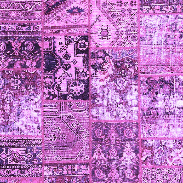 Patchwork Purple Transitional Rug, con2977pur