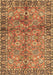 Machine Washable Abstract Brown Contemporary Rug, wshcon2978brn