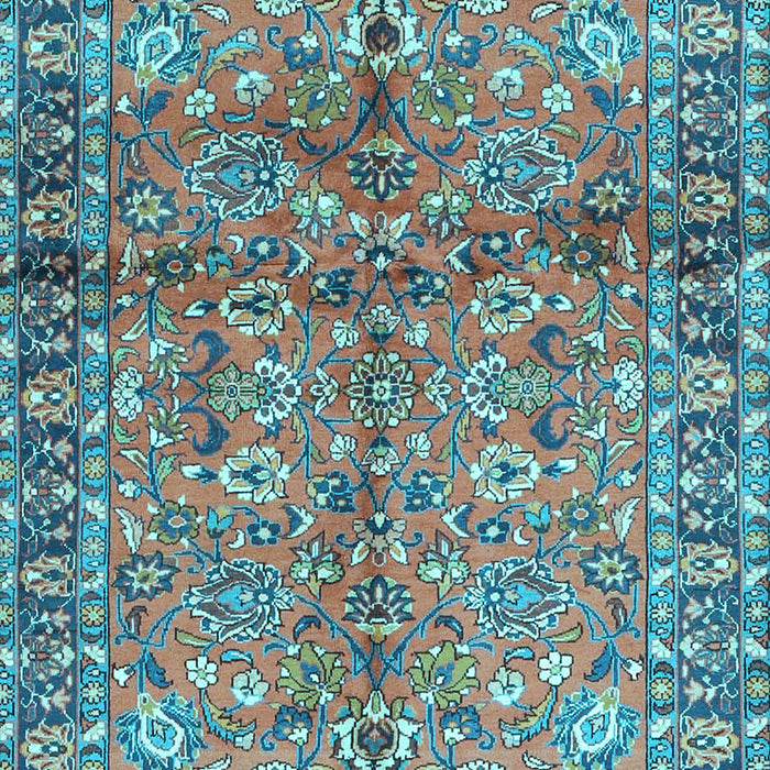 Abstract Light Blue Contemporary Rug, con2978lblu