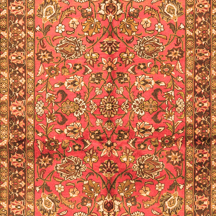 Abstract Orange Contemporary Rug, con2978org