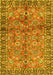 Machine Washable Abstract Yellow Contemporary Rug, wshcon2978yw