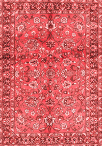 Abstract Red Contemporary Rug, con2978red