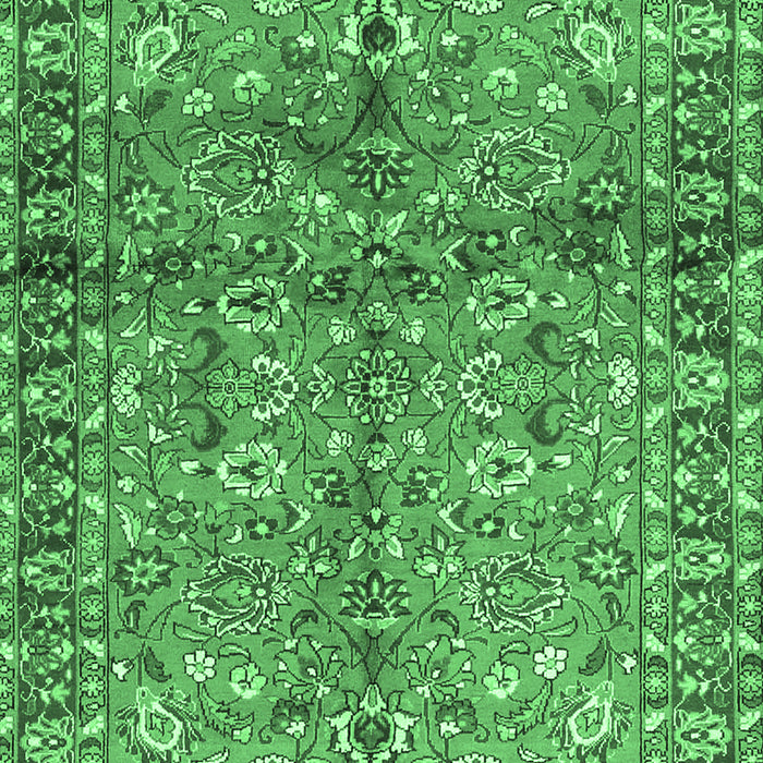 Abstract Emerald Green Contemporary Rug, con2978emgrn
