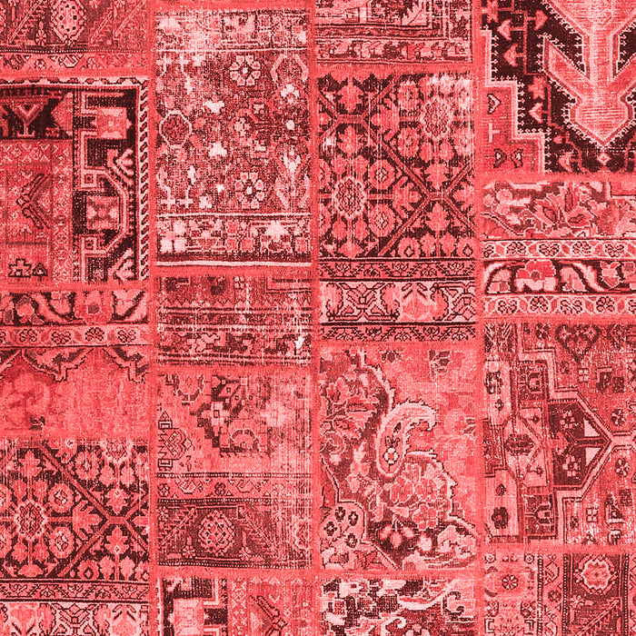 Patchwork Red Transitional Area Rugs
