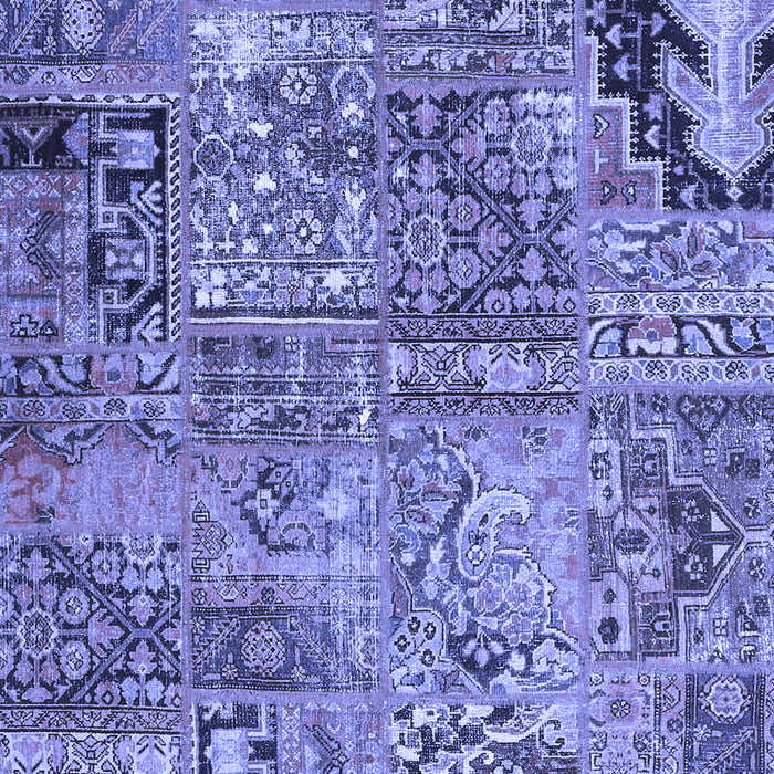 Patchwork Blue Transitional Rug, con2979blu