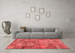 Transitional Red Washable Rugs