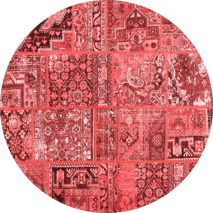 Patchwork Red Transitional Rug, con2979red