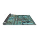 Sideview of Patchwork Light Blue Transitional Rug, con2979lblu