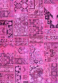 Patchwork Pink Transitional Rug, con2979pnk