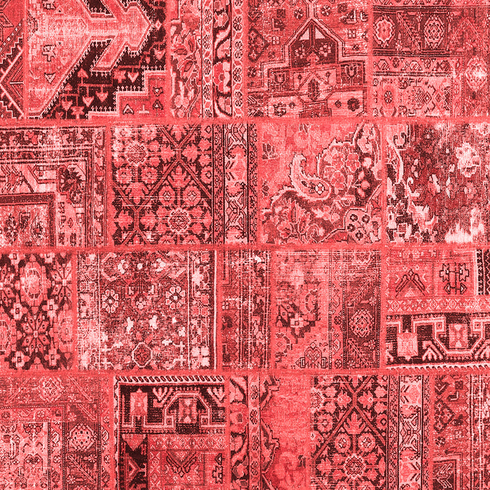 Patchwork Red Transitional Rug, con2979red