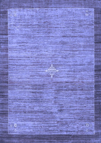 Abstract Blue Contemporary Rug, con297blu