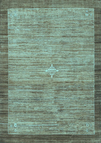 Abstract Light Blue Contemporary Rug, con297lblu