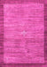 Machine Washable Abstract Pink Contemporary Rug, wshcon297pnk