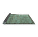 Sideview of Abstract Light Blue Contemporary Rug, con297lblu