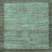 Square Abstract Light Blue Contemporary Rug, con297lblu