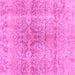 Square Persian Pink Bohemian Rug, con2980pnk