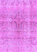 Machine Washable Persian Purple Bohemian Area Rugs, wshcon2980pur