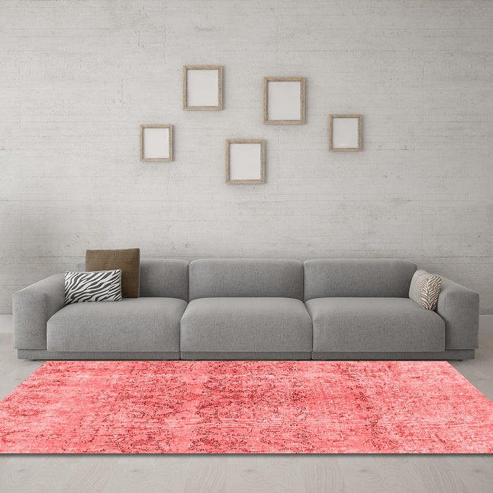 Bohemian Red Washable Rugs