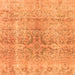 Serging Thickness of Persian Orange Bohemian Rug, con2980org