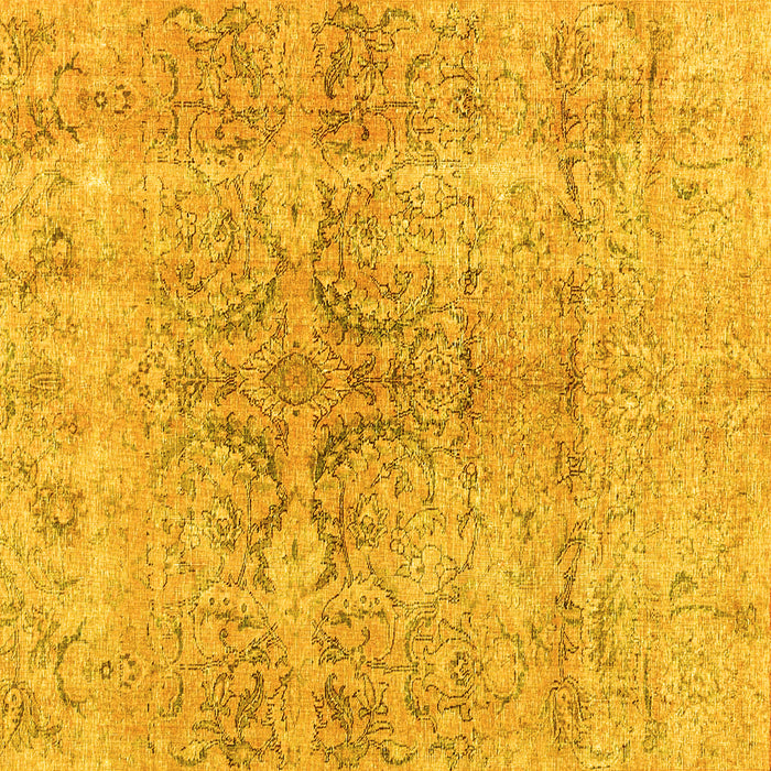 Square Persian Yellow Bohemian Rug, con2980yw