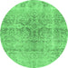 Round Persian Emerald Green Bohemian Rug, con2980emgrn