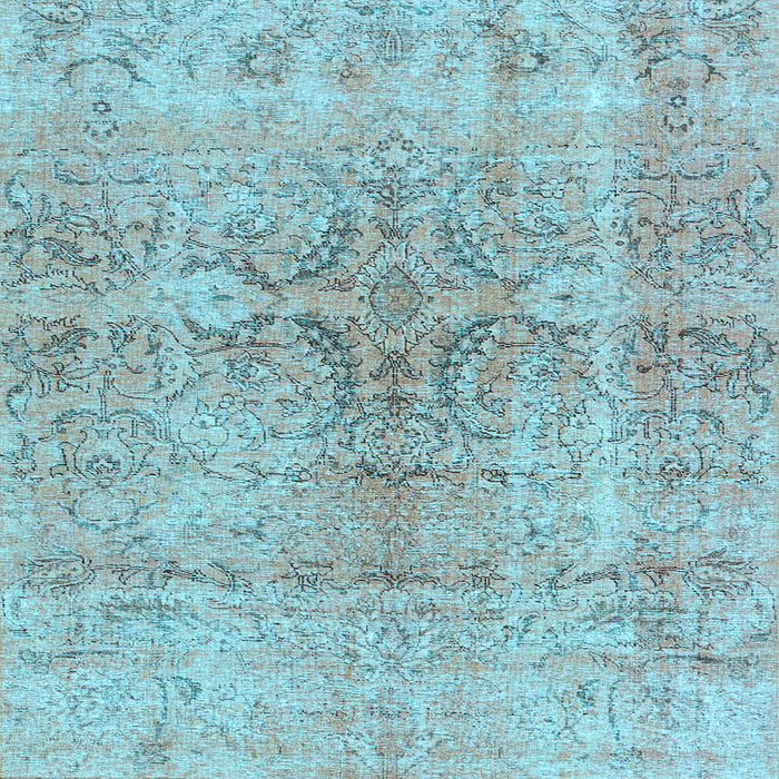Square Persian Light Blue Bohemian Rug, con2980lblu