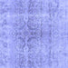 Square Machine Washable Persian Blue Bohemian Rug, wshcon2980blu
