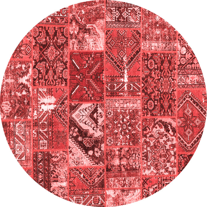 Patchwork Red Transitional Rug, con2981red