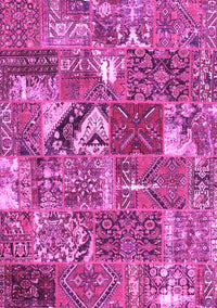 Patchwork Pink Transitional Rug, con2981pnk