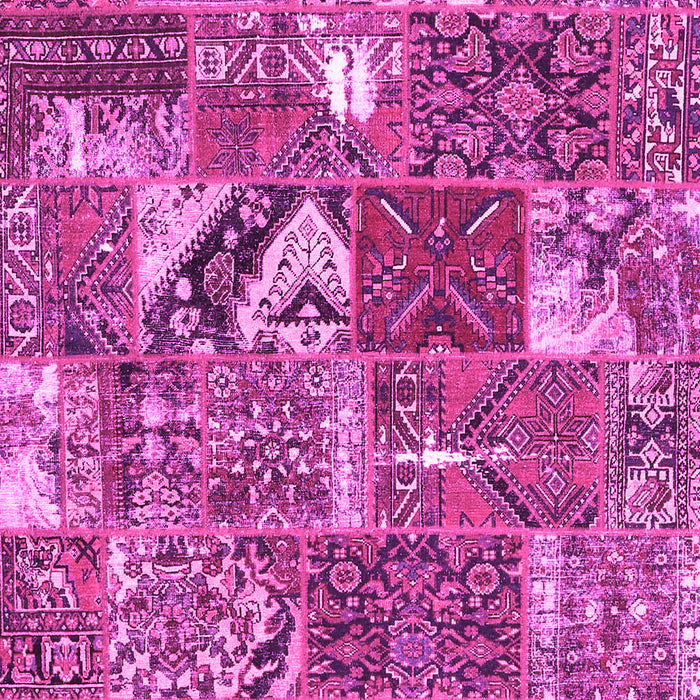 Patchwork Pink Transitional Rug, con2981pnk