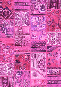 Patchwork Pink Transitional Rug, con2982pnk