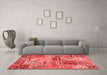 Transitional Red Washable Rugs