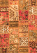 Patchwork Orange Transitional Rug, con2982org