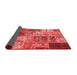 Patchwork Red Transitional Area Rugs