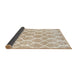 Thickness of Contemporary Wheat Beige Trellis Rug, con2984